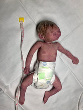 Load image into Gallery viewer, Super detailed Full body silicone premature baby Sunshine in soft blend 9”
