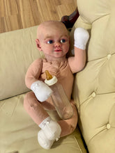 Load image into Gallery viewer, AVAILABLE AWAKE silicone cuddle baby Artyom in super soft blend with 3D skin effect