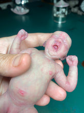 Load image into Gallery viewer, CUSTOM full body silicone mini baby Lucas in soft blend asleep bald