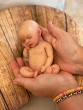 Load image into Gallery viewer, CUSTOM   full body silicone mini kit Kenzo 8” in super soft blend with 3D skin effect BALD