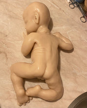 Load image into Gallery viewer, Custom Blank (unpainted) full body silicone kit Isabella sleeping in Ecoflex 20 with 3D skin effect