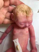 Load image into Gallery viewer, Super detailed Full body silicone premature baby Sunshine in soft blend 9”