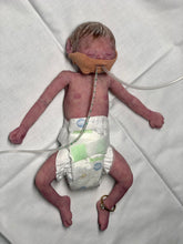Load image into Gallery viewer, Super detailed Full body silicone premature baby Sunshine in soft blend 9”