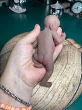 Load image into Gallery viewer, CUSTOM biracial full body silicone mini baby Lucas in soft blend asleep bald