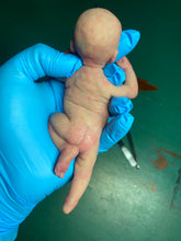Load image into Gallery viewer, AVAILABLE full body special silicone mini baby Lucas in soft blend asleep bald