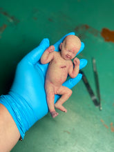 Load image into Gallery viewer, AVAILABLE full body special silicone mini baby Lucas in soft blend asleep bald