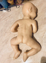 Load image into Gallery viewer, Custom Blank (unpainted) full body silicone kit Isabella sleeping in Ecoflex 20 with 3D skin effect