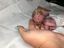 Load image into Gallery viewer, Super detailed Full body silicone premature baby Sunshine in soft blend 9”