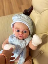 Load image into Gallery viewer, AVAILABLE AWAKE silicone cuddle baby Artyom in super soft blend with 3D skin effect