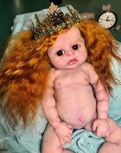 Load image into Gallery viewer, Custom Full body silicone baby girl Rihanna in soft blend with long red hair