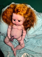 Load image into Gallery viewer, Custom Full body silicone baby girl Rihanna in soft blend with long red hair