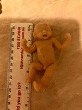 Load image into Gallery viewer, Blank (unpainted) full body silicone mini kit Jimmy 4.5” (baby boy) in super soft blend with 3D skin effect