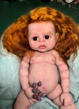 Load image into Gallery viewer, Custom Full body silicone baby girl Rihanna in soft blend with long red hair