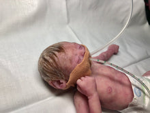Load image into Gallery viewer, Super detailed Full body silicone premature baby Sunshine in soft blend 9”