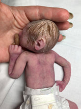 Load image into Gallery viewer, Super detailed Full body silicone premature baby Sunshine in soft blend 9”