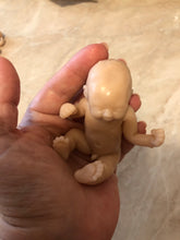 Load image into Gallery viewer, Blank (unpainted) full body silicone mini kit Jimmy 4.5” (baby boy) in super soft blend with 3D skin effect