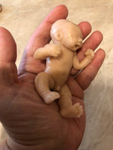 Load image into Gallery viewer, Blank (unpainted) full body silicone mini kit Jimmy 4.5” (baby boy) in super soft blend with 3D skin effect