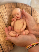 Load image into Gallery viewer, CUSTOM   full body silicone mini kit Kenzo 8” in super soft blend with 3D skin effect BALD