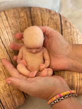 Load image into Gallery viewer, CUSTOM   full body silicone mini kit Kenzo 8” in super soft blend with 3D skin effect BALD