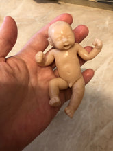 Load image into Gallery viewer, Blank (unpainted) full body silicone mini kit Jimmy 4.5” (baby boy) in super soft blend with 3D skin effect