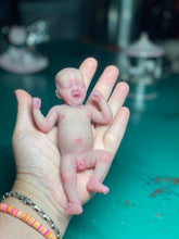 Load image into Gallery viewer, CUSTOM full body silicone mini baby Lucas in soft blend asleep bald