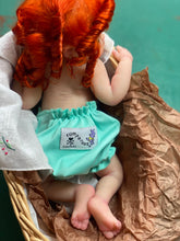 Load image into Gallery viewer, CUSTOM full body silicone 10” doll Willow (with long curly hair) in soft blend