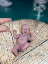 Load image into Gallery viewer, CUSTOM full body silicone mini baby Lucas in soft blend asleep bald