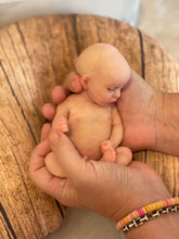 Load image into Gallery viewer, CUSTOM   full body silicone mini kit Kenzo 8” in super soft blend with 3D skin effect BALD