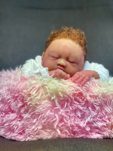 Load image into Gallery viewer, AVAILABLE silicone baby doll Romy soft blend platinum cure silicone WITH HAIR (Copy)
