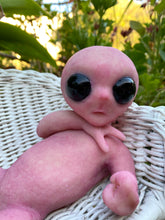 Load image into Gallery viewer, AVAILABLE  PROTOTYPE Full body silicone mini baby Alien #2 in super soft blend 11”
