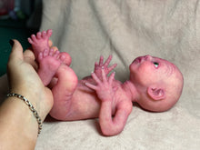 Load image into Gallery viewer, CUSTOM Prototype full body Silicone premature baby doll Amelia (baby girl ) in soft blend with armatures
