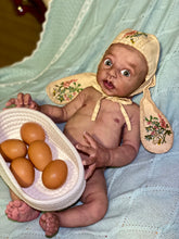 Load image into Gallery viewer, AVAILABLE Full body silicone baby boy Blu’ with armatures WITH HAIR
