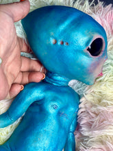 Load image into Gallery viewer, CUSTOM BLUE Full body silicone fantasy alien baby (girl/ boy/ non gender)
