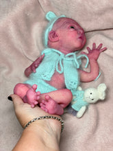Load image into Gallery viewer, CUSTOM Prototype full body Silicone premature baby doll Amelia (baby girl ) in soft blend with armatures
