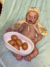 Load image into Gallery viewer, AVAILABLE Full body silicone baby boy Blu’ with armatures WITH HAIR
