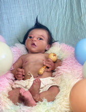 Load image into Gallery viewer, CUSTOM Full body silicone baby girl Zinzi with armatures &amp; HAIR
