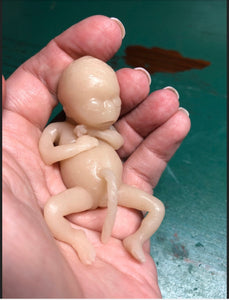 Blank full body silicone PREMATURE baby girl 3.5” (my project “I exist”)