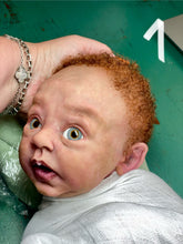 Load image into Gallery viewer, AVAILABLE Full body silicone baby boy Blu’ with armatures WITH HAIR

