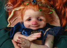 Load image into Gallery viewer, BLANK vinyl kit Bluebell by Viviane Aleluia (includes: vinyl head, full limbs, non gender belly plate, fabric body &amp; SHIPPING)
