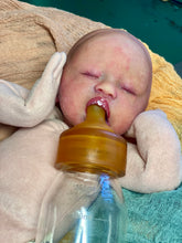 Load image into Gallery viewer, AVAILABLE PROTOTYPE silicone cuddle baby doll Romy soft blend platinum cure silicone WITH HAIR
