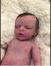 Load image into Gallery viewer, CUSTOM full body silicone mini kit Kenzo 8”  in super soft blend with 3D skin effect ROOTED
