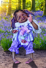 Load image into Gallery viewer, BLANK vinyl kit Bluebell by Viviane Aleluia (includes: vinyl head, full limbs, non gender belly plate, fabric body &amp; SHIPPING)
