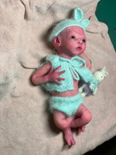 Load image into Gallery viewer, CUSTOM Prototype full body Silicone premature baby doll Amelia (baby girl ) in soft blend with armatures
