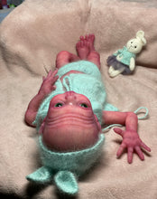 Load image into Gallery viewer, CUSTOM Prototype full body Silicone premature baby doll Amelia (baby girl ) in soft blend with armatures
