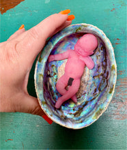 Load image into Gallery viewer, AVAILABLE full body silicone mini kit Milly 4.5” in super soft blend asleep bald
