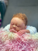 Load image into Gallery viewer, AVAILABLE silicone baby doll Romy soft blend platinum cure silicone WITH HAIR (Copy)
