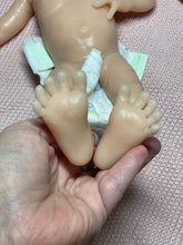 Load image into Gallery viewer, Custom Blank (unpainted) full body silicone premature baby girl kit Amelia (baby girl ) in soft blend
