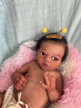 Load image into Gallery viewer, CUSTOM Full body silicone baby girl Zinzi with armatures &amp; HAIR
