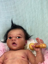 Load image into Gallery viewer, CUSTOM Full body silicone baby girl Zinzi with armatures &amp; HAIR
