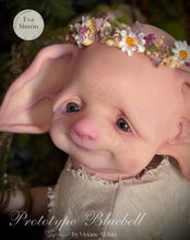 Load image into Gallery viewer, BLANK vinyl kit Bluebell by Viviane Aleluia (includes: vinyl head, full limbs, non gender belly plate, fabric body &amp; SHIPPING)
